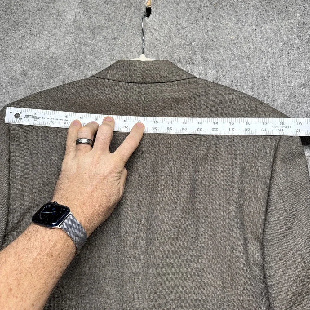 Brooks Brothers Men's 40R Brown‎ Wool Cashmere Blazer Made in Italy 2 Button